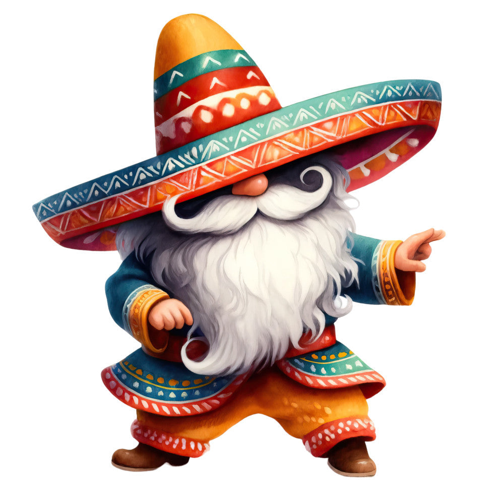 Mexican Gnomes Fabric Panel 14