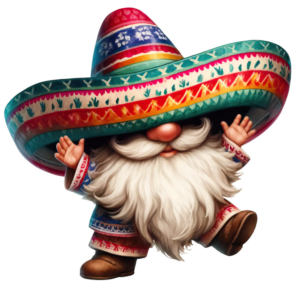 Mexican Gnomes Fabric Panel 15