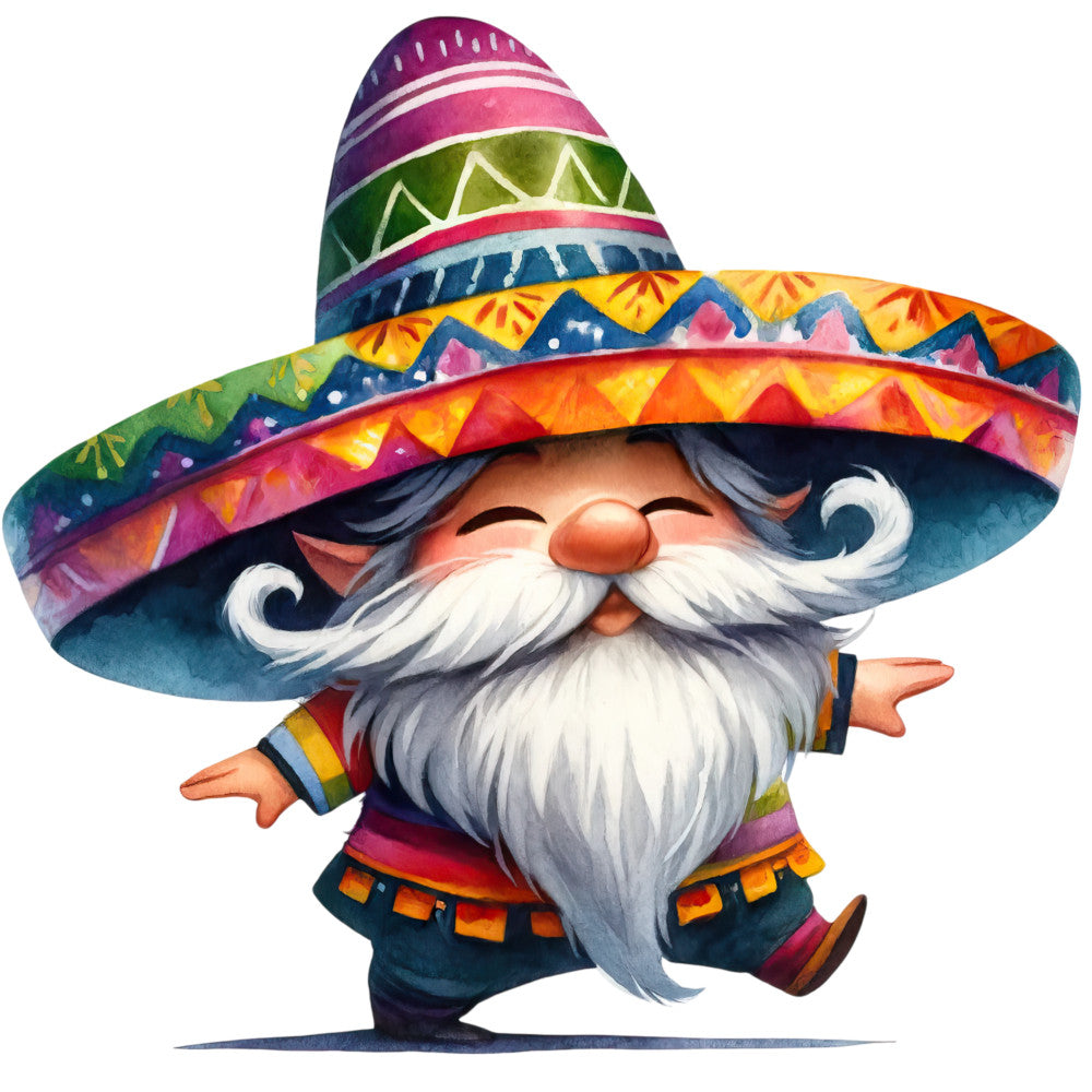 Mexican Gnomes Fabric Panel 16