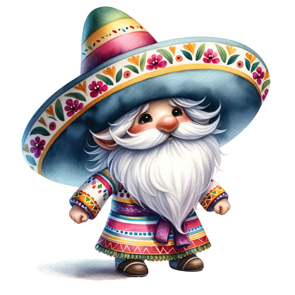 Mexican Gnomes Fabric Panel 6