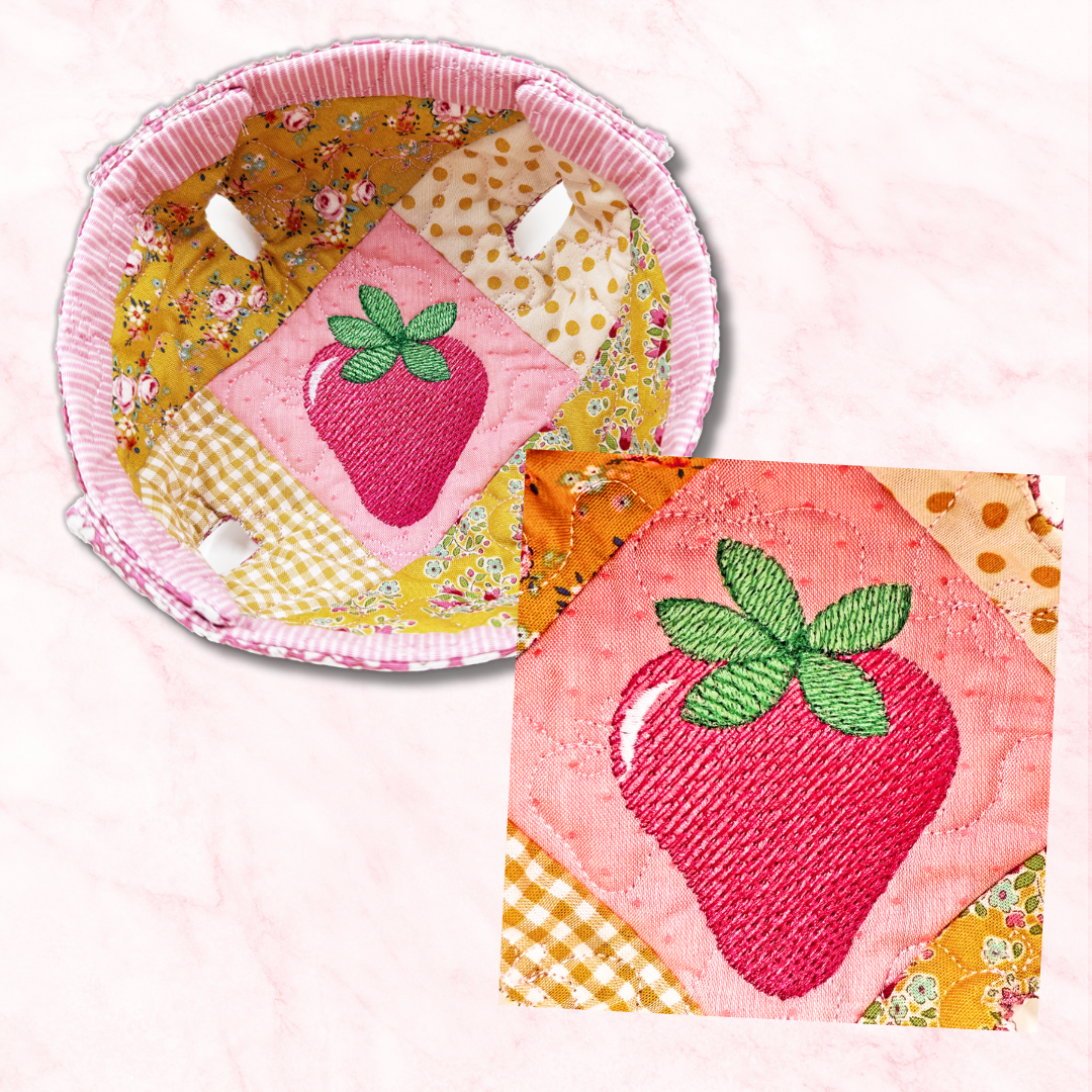 Microwave Quilted Bowl Cozies In the Hoop Machine Embroidery Design Pickle Pie Designs