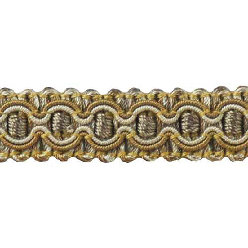 Milante Collection - 3/4" width BRAID (50 Yard Roll) - BR-781-16/36 Sable and Olive Green
