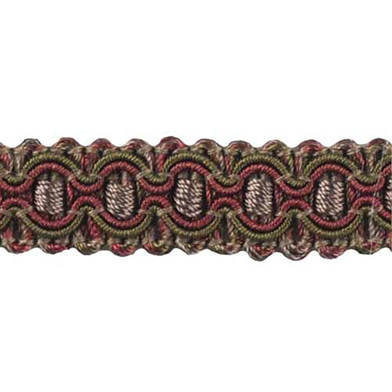 Milante Collection - 3/4" width BRAID (50 Yard Roll) - BR-781-18/16 Rust and Sable