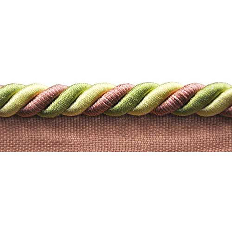Milante Collection - 3/8" CORD WITH LIP (50 Yard Roll) - BC-1023-20/14 Pink and Mint Green
