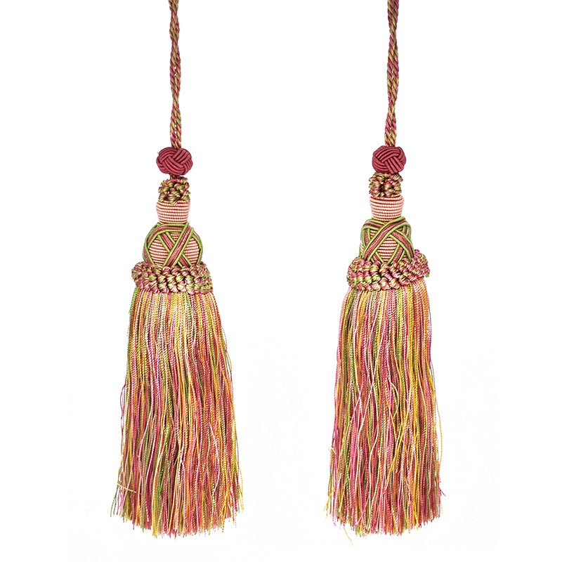 Milante Collection - 8" Length TASSEL - BT-509-20/14 Pink and Mint Green (2 Pieces per Pack)