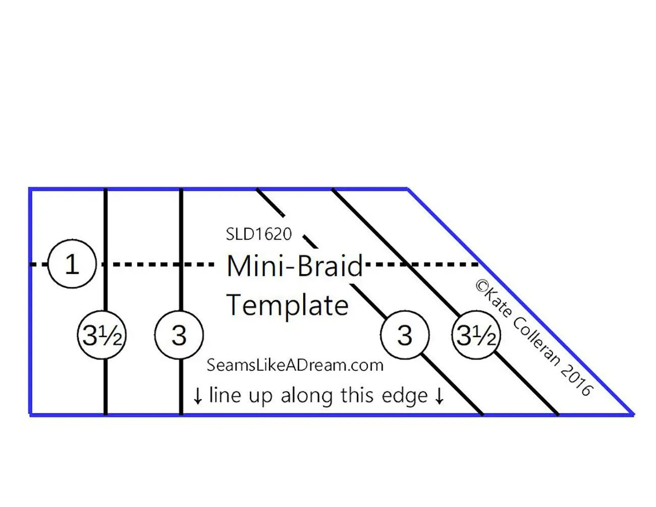 Mini Braid Template - Linda's Electric Quilters