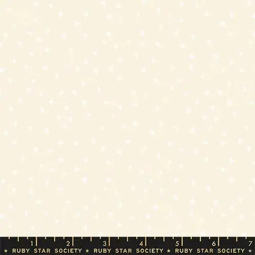 Mini Starry White On Natural 43"/44" Fabric Per Yard Moda Fabrics & Supplies