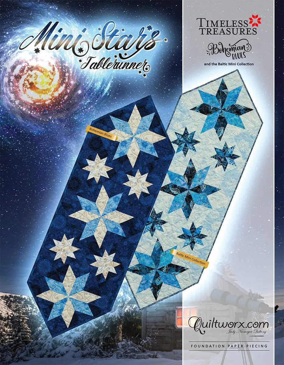 Mini Stars Table Runner - Linda's Electric Quilters