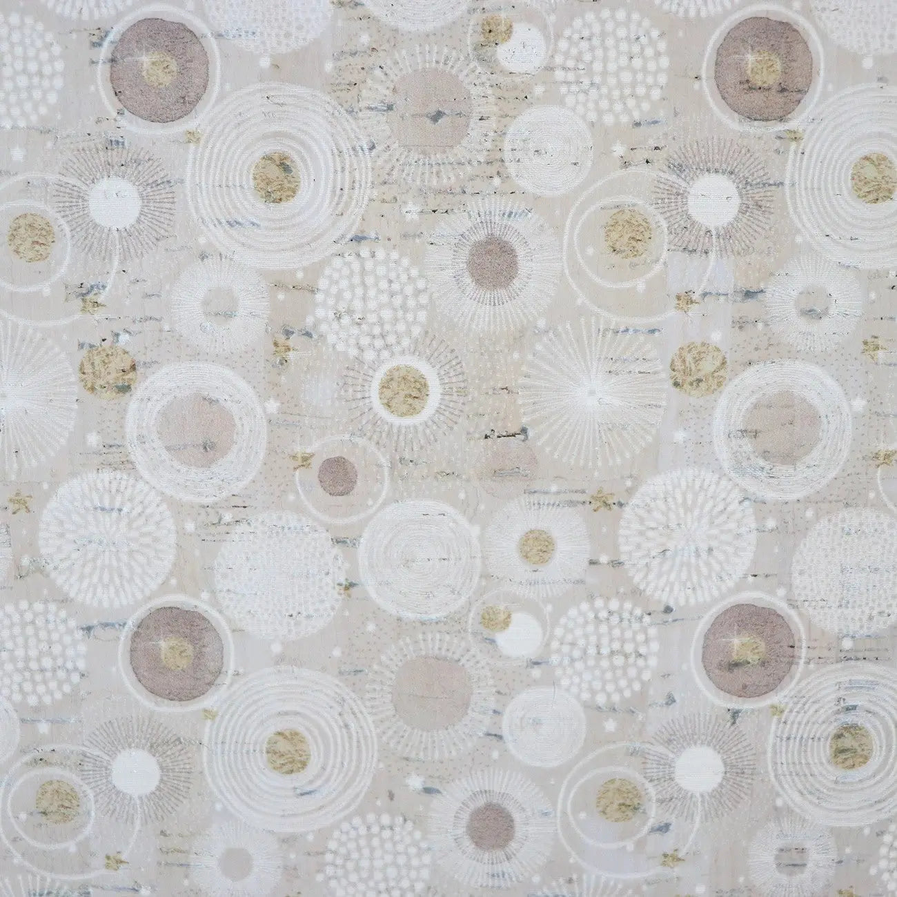 Mod Circles Pro Cork 1/2 yard - Linda's Electric Quilters