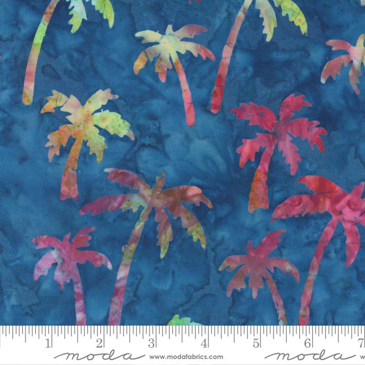 Moda 4362 23 Beachy Batiks Ocean 45" Fabric Per Yard
