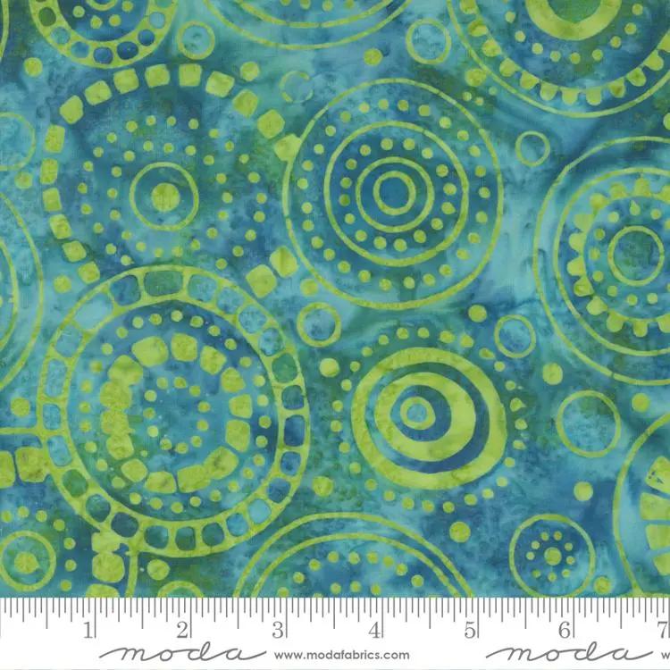 Moda 4365 38 - Mambo Batiks Lagoon 45" Fabric Per Yard Fabric Fanatics