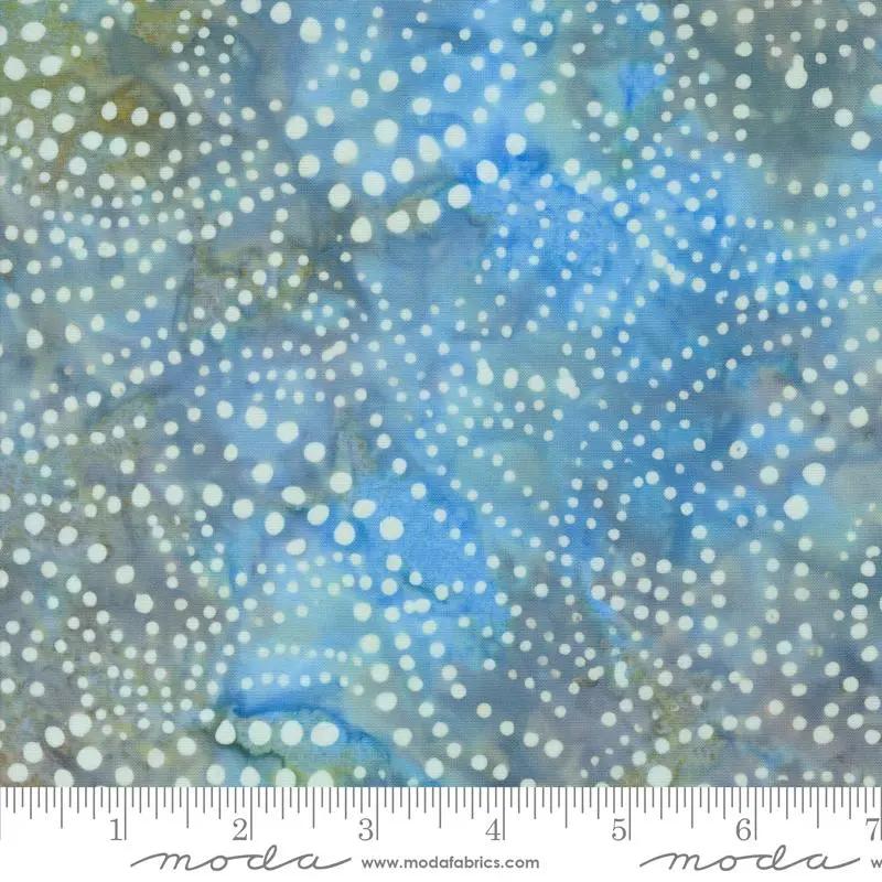 Moda 4367 26 Blue Ridge Batiks - Dots 45" Fabric Per Yard Fabric Fanatics