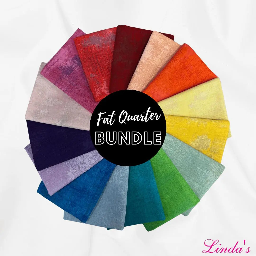 Moda Grunge Rainbow Fat Quarter Bundle - Set of 15 Linda's Electric Quilters