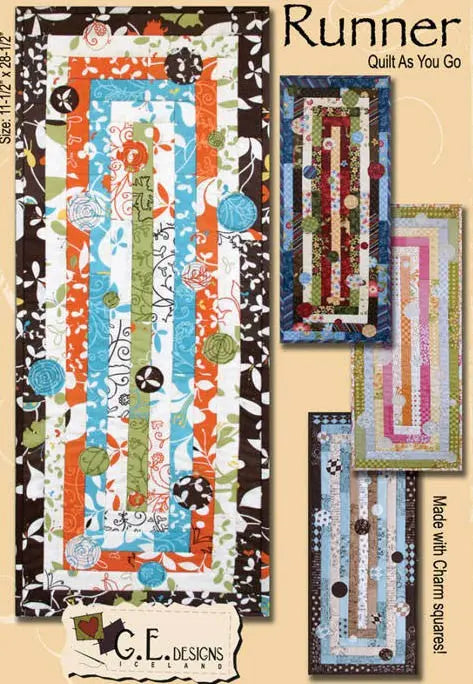 Modern Charm Runner - Linda's Electric Quilters