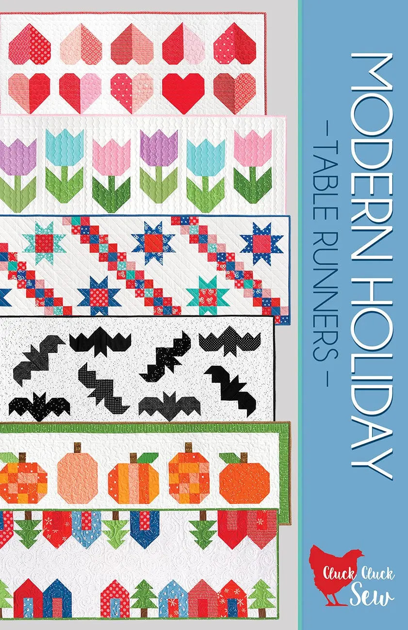 Modern Holiday Table Runners - Linda's Electric Quilters
