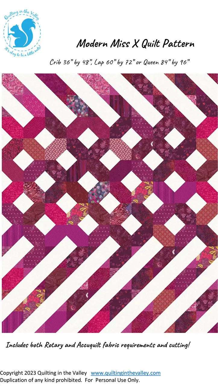 Modern Miss X - Linda's Electric Quilters