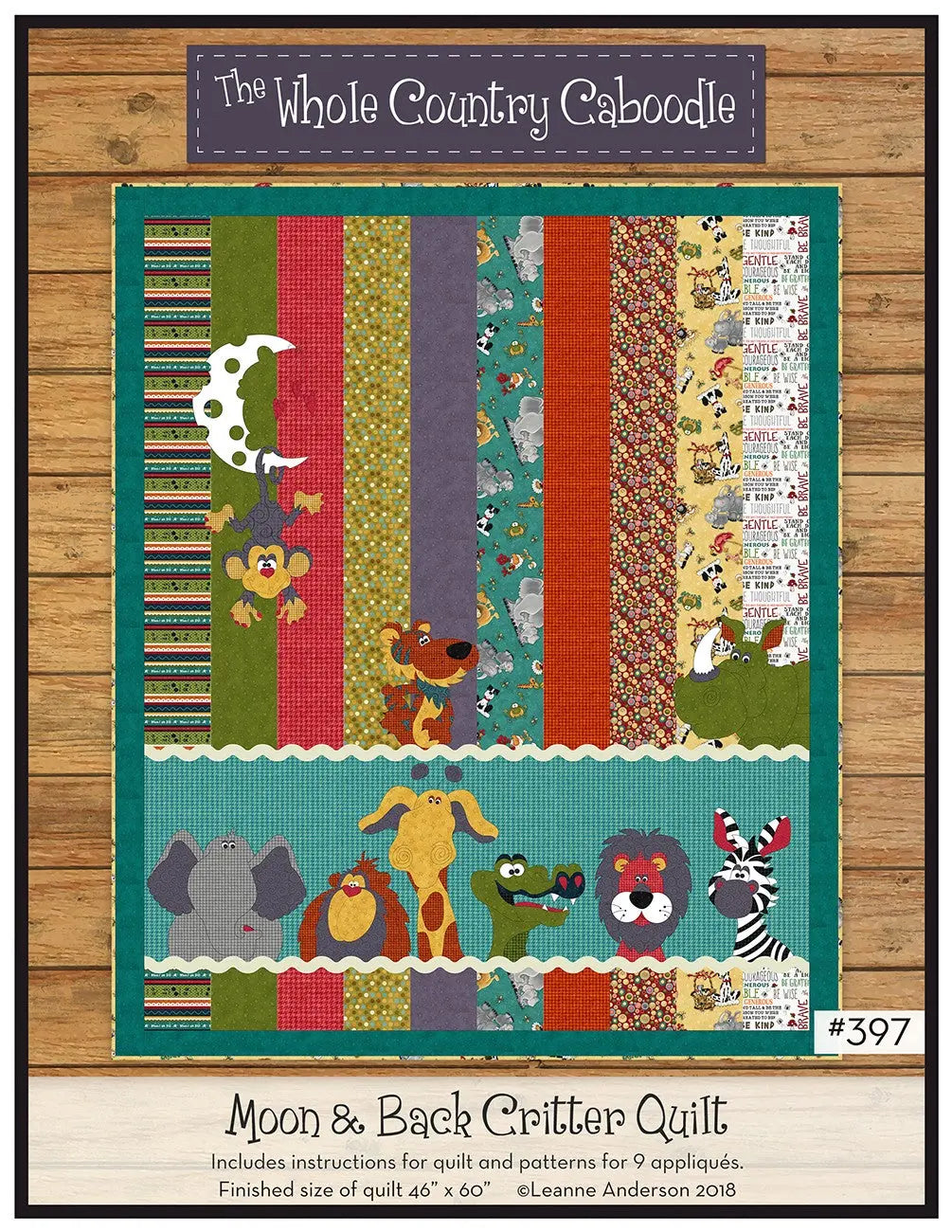 Moon and Back Critter Quilt - Linda's Electric Quilters