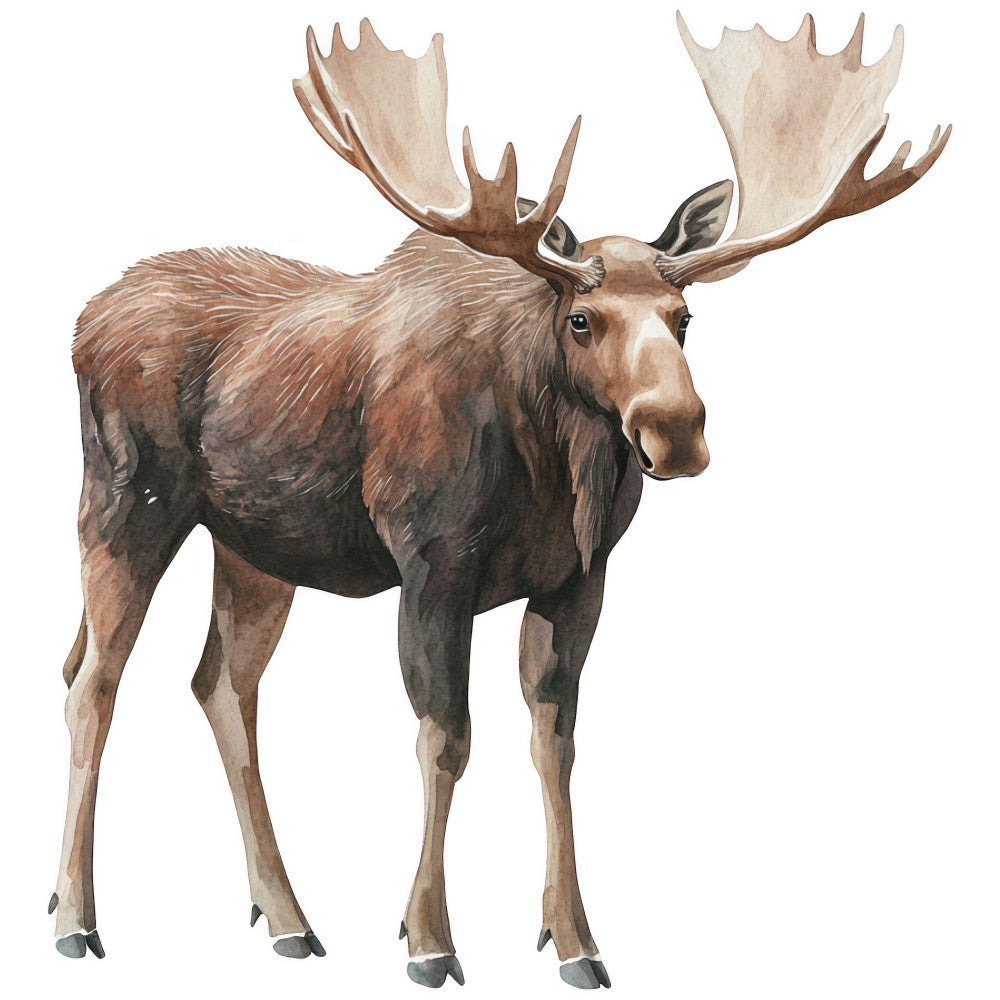 Moose Scene Fabric Panel 13