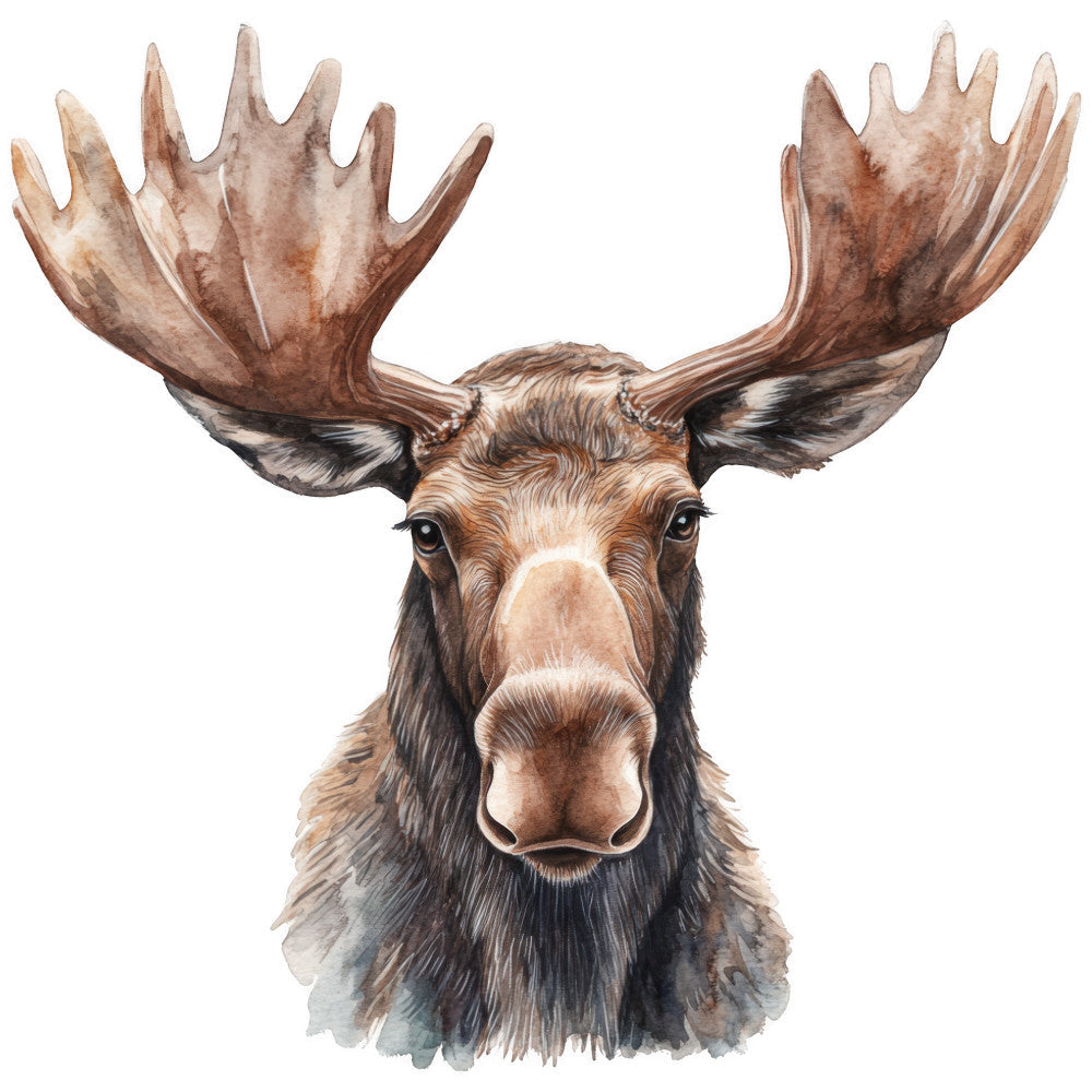 Moose Scene Fabric Panel 4