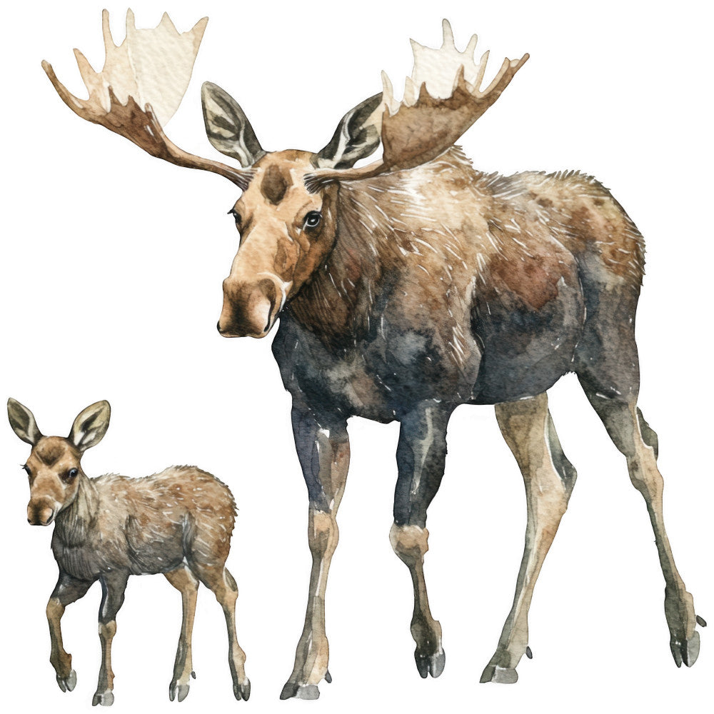 Moose Scene Fabric Panel 7