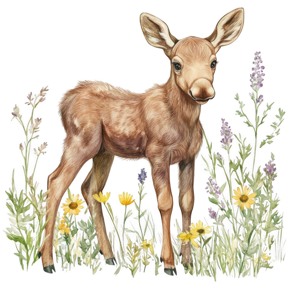 Moose Scene Fabric Panel 9
