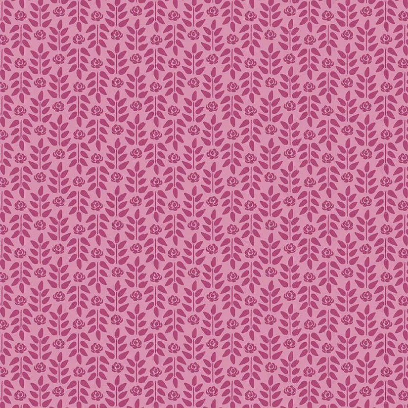 Morning Meadow - Stems - Orchid 44" / 45" Fabric Per Yard The Fabric Company