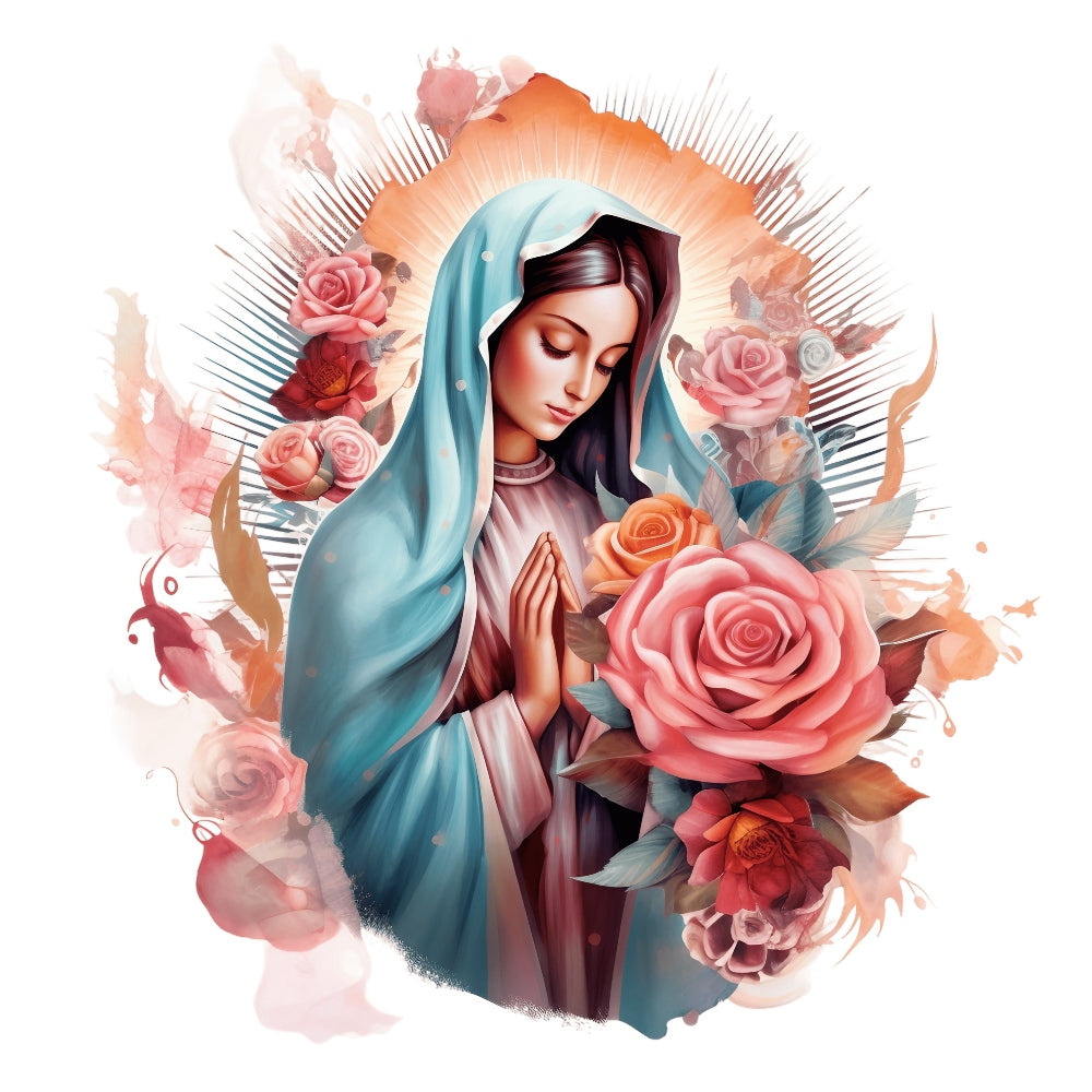 Mother Mary Catholic Fabric Panel 11
