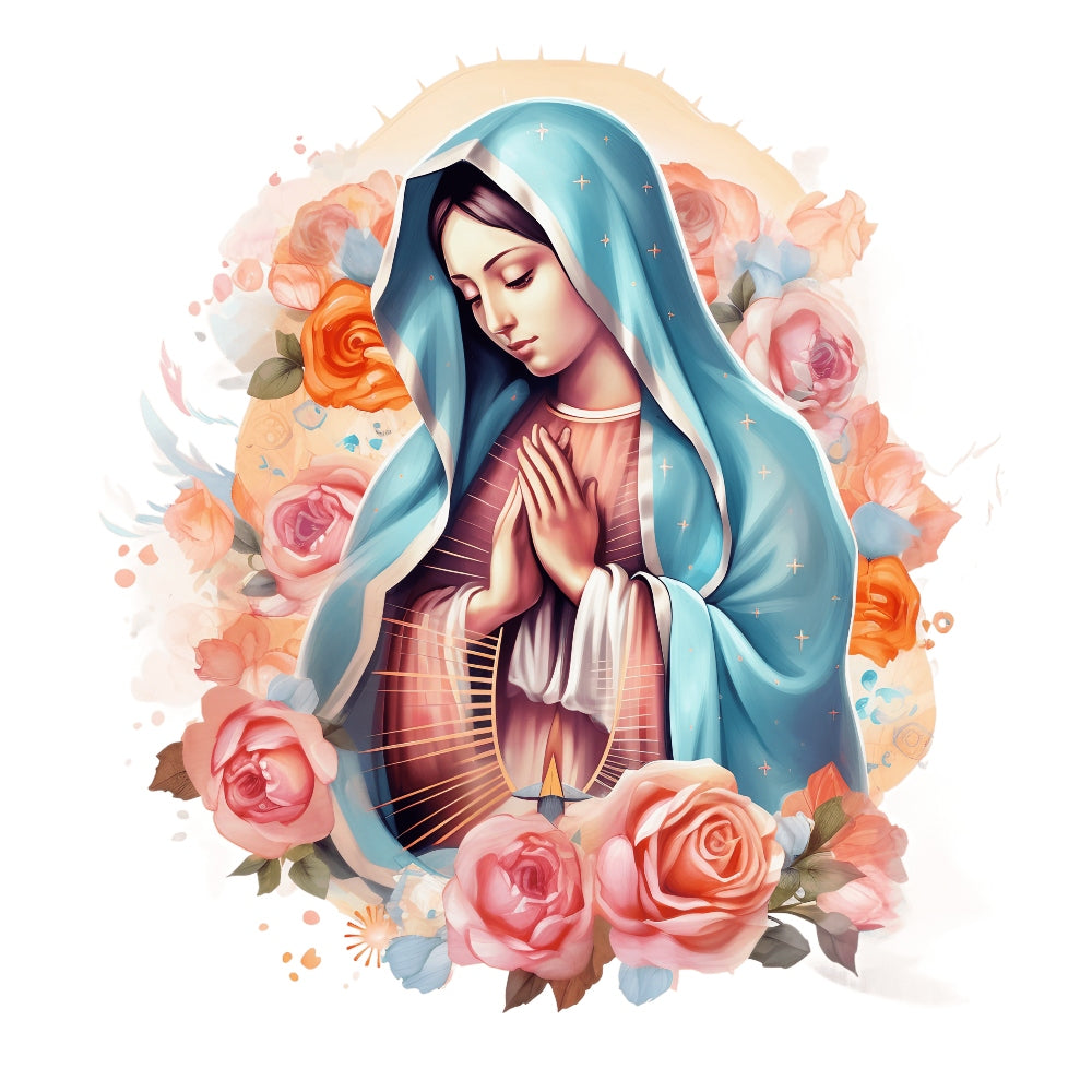 Mother Mary Catholic Fabric Panel 13