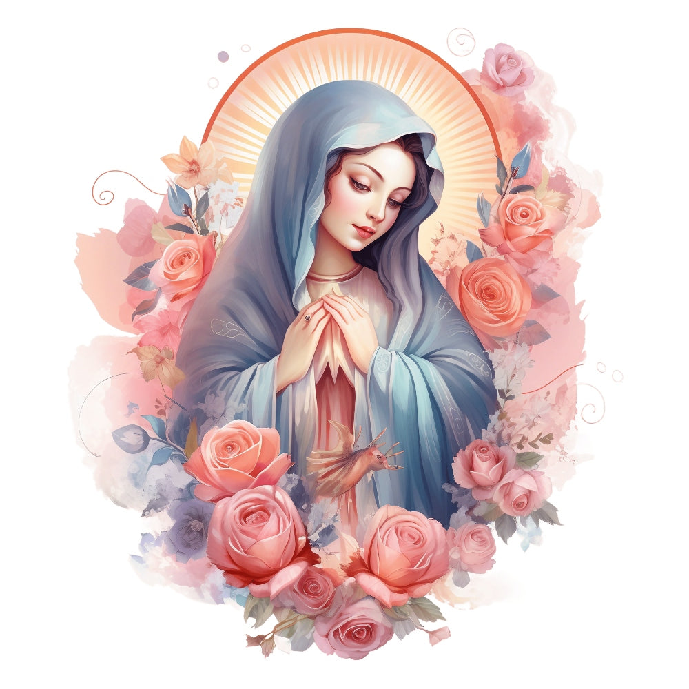 Mother Mary Catholic Fabric Panel 7