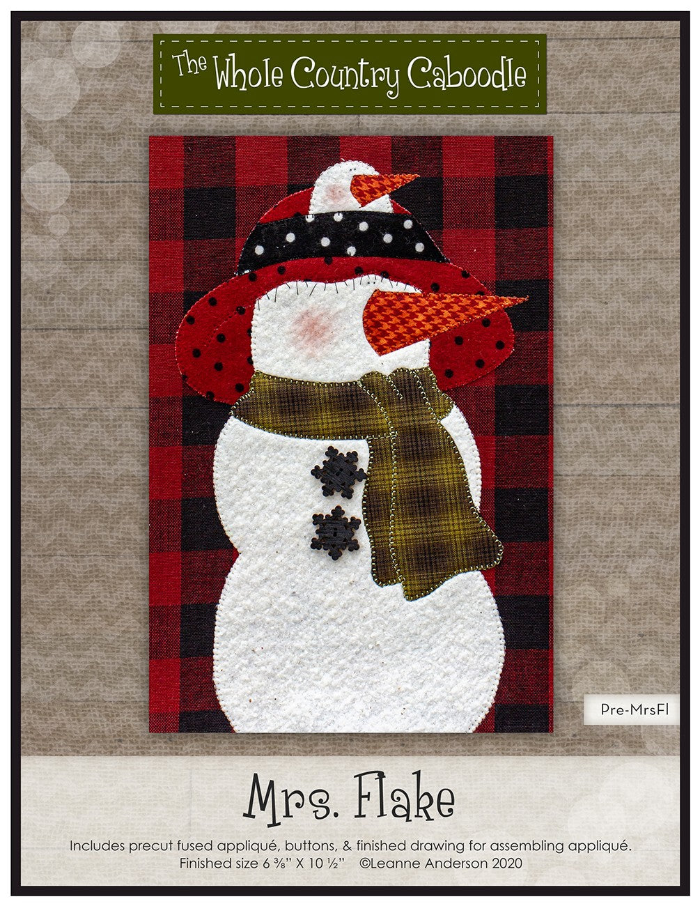Mrs. Flake Precut Fused Applique Pack