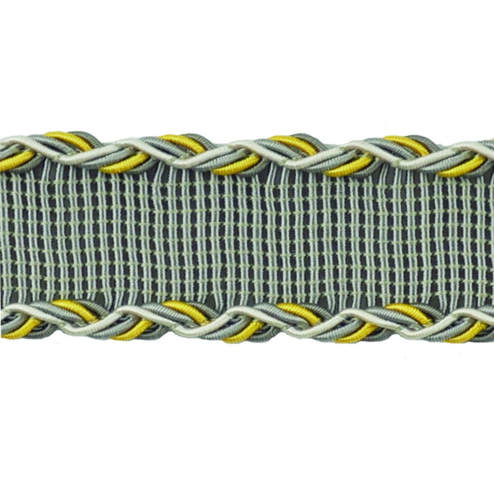Mulberry Collection - 1 1/2" Width BRAID (25 Yard Roll) - BR-7066-11/10 Grey and Gold
