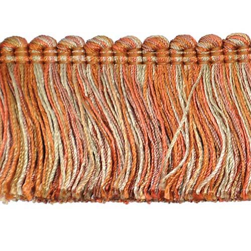 Mulberry Collection 2" Brush Fringe (25 YD ROLL) in Dark Brick/Brown - BF-4004-88/06