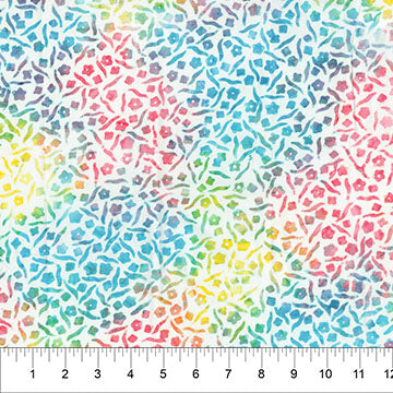 Multi Abstract Flora 83633-10 Cotton 44”/45” Fabric Per Yard