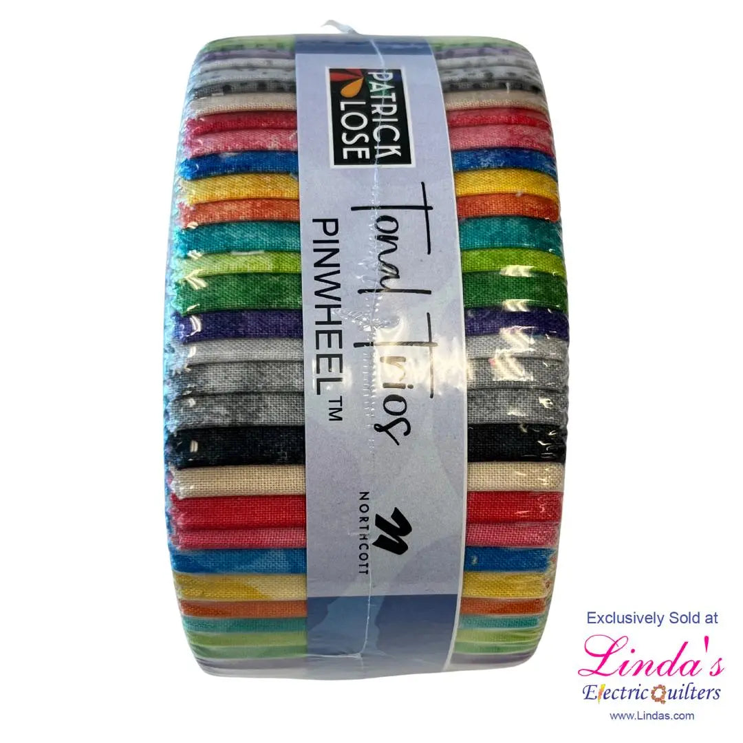 Multi Color Tonal Trios Pinwheel Jelly Roll Northcott