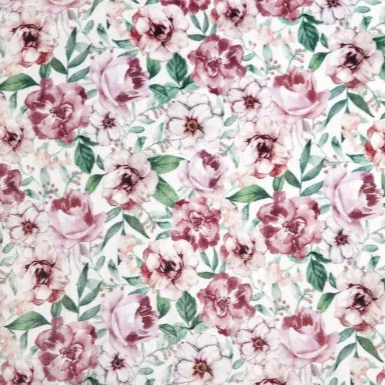 Country Floral Digital Cuddle Rosewater - Linda's Electric Quilters
