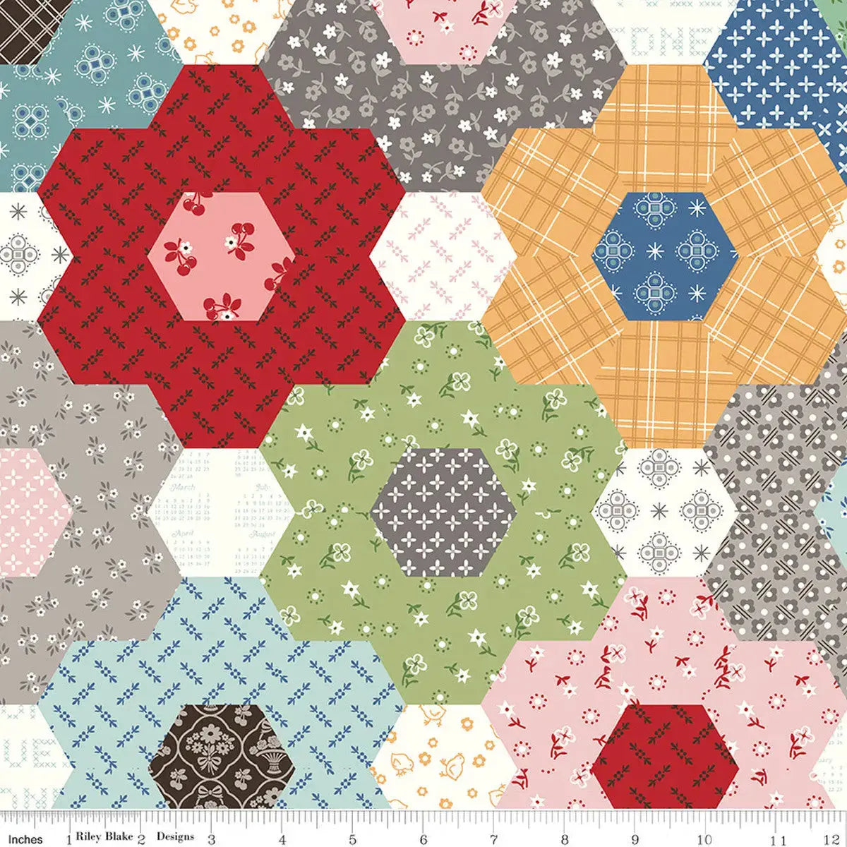 Wide Back Calico Grandma's Flower Garden Multi Riley Blake Designs