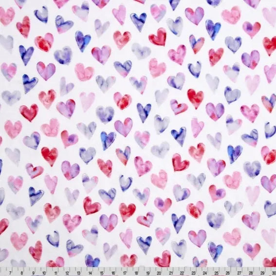 Heart Hues Digital Cuddle Multi - Linda's Electric Quilters