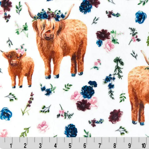 Helga Highland Digital Cuddle Multi - Linda's Electric Quilters