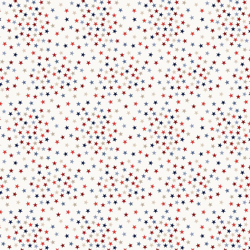 Multi Stars Path to Freedom Cotton 44"/45" Fabric Per Yard