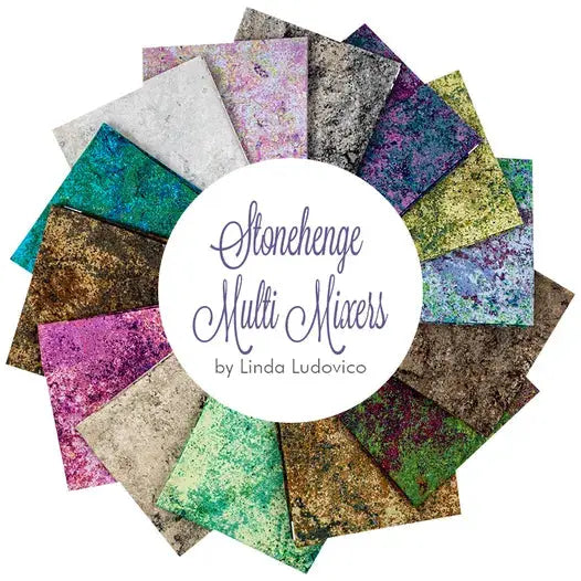 Multi Stonehenge Gradations Fat Quarter Bundle in Multi Mixers Northcott