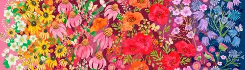 Multi Superbloom Jewel 44"/45" Fabric Per Yard