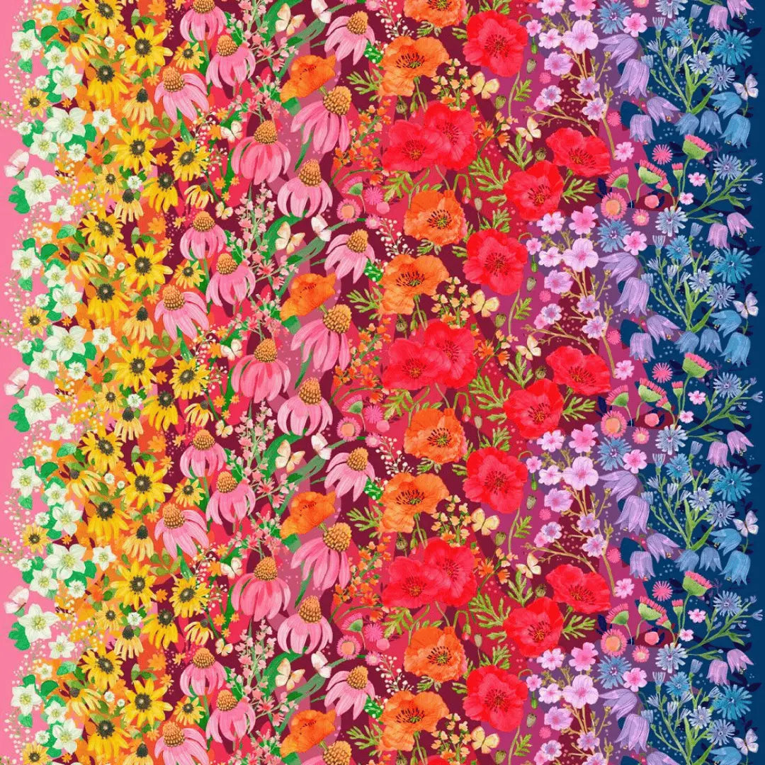Multi Superbloom Jewel 44"/45" Fabric Per Yard Moda Fabrics & Supplies