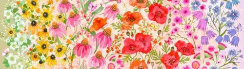 Multi Superbloom Pastel 44"/45" Fabric Per Yard - Linda's Electric Quilters
