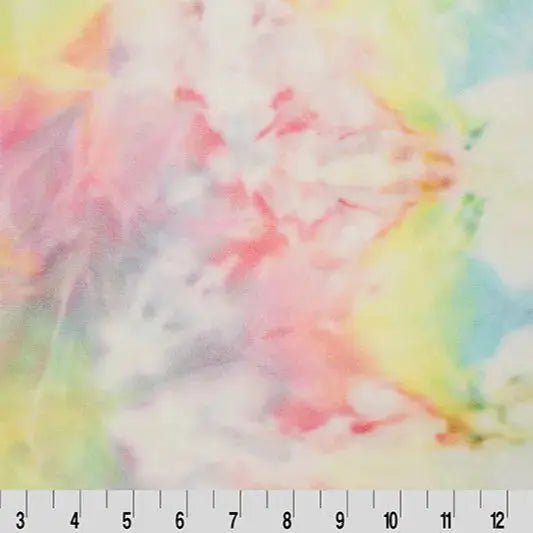 Multi Tie Dye Cuddle Pastel - Linda's Electric Quilters