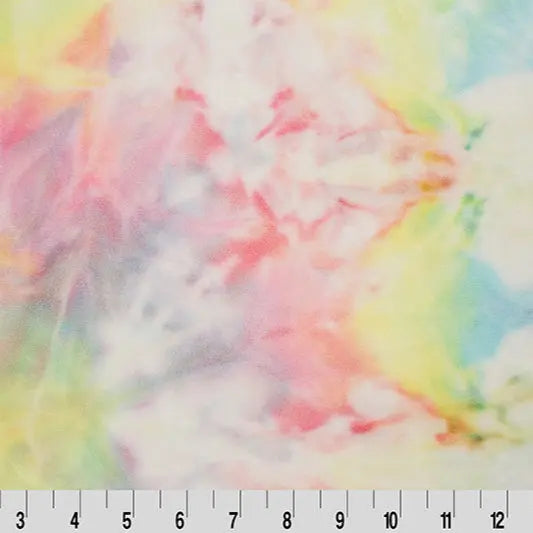 Multi Tie Dye Cuddle Pastel - Linda's Electric Quilters