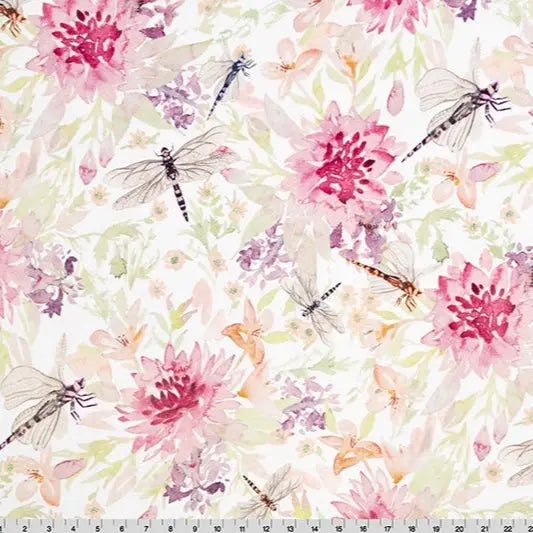 Wild Dragonfly Digital Cuddle Elderberrry - Linda's Electric Quilters