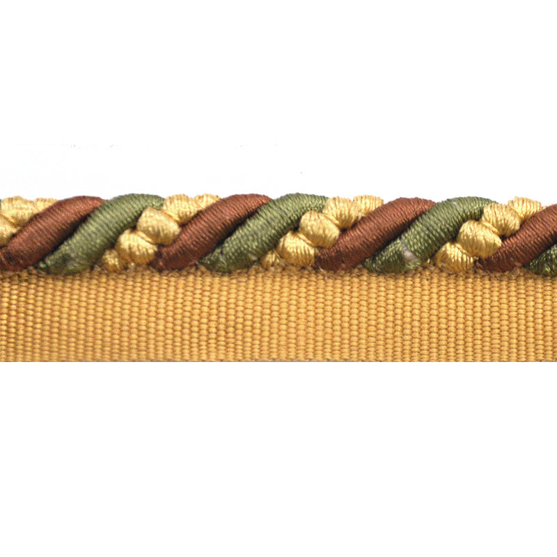 Multicolor Braided Upholstery Piping Cord with Lip, 3/8-inch X 5 yards – Decorative Welt Trim for Cushions & Furniture