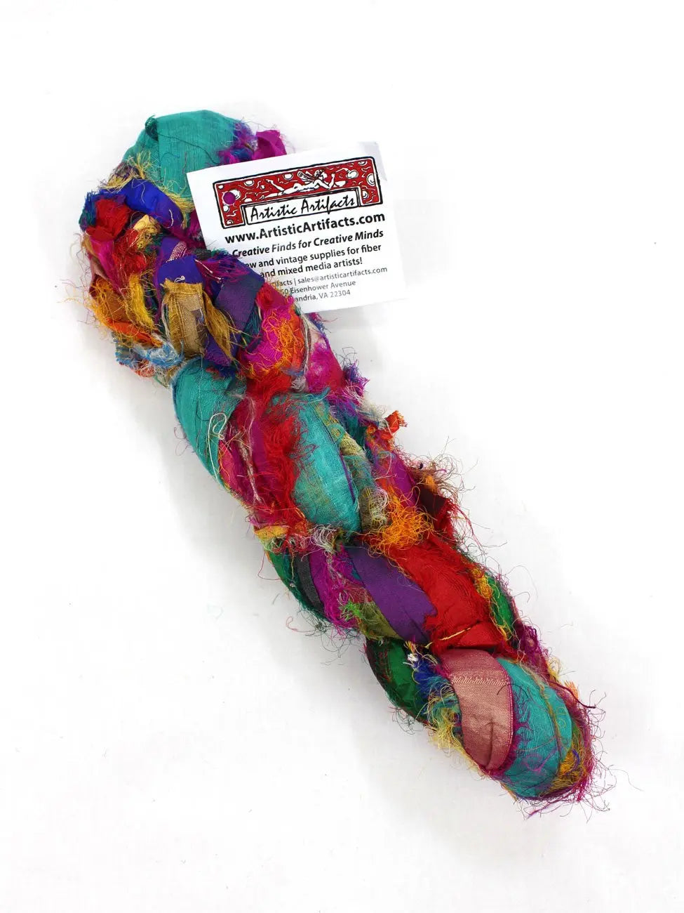 Multicolor Chiffon Silk Sari Ribbon - Linda's Electric Quilters