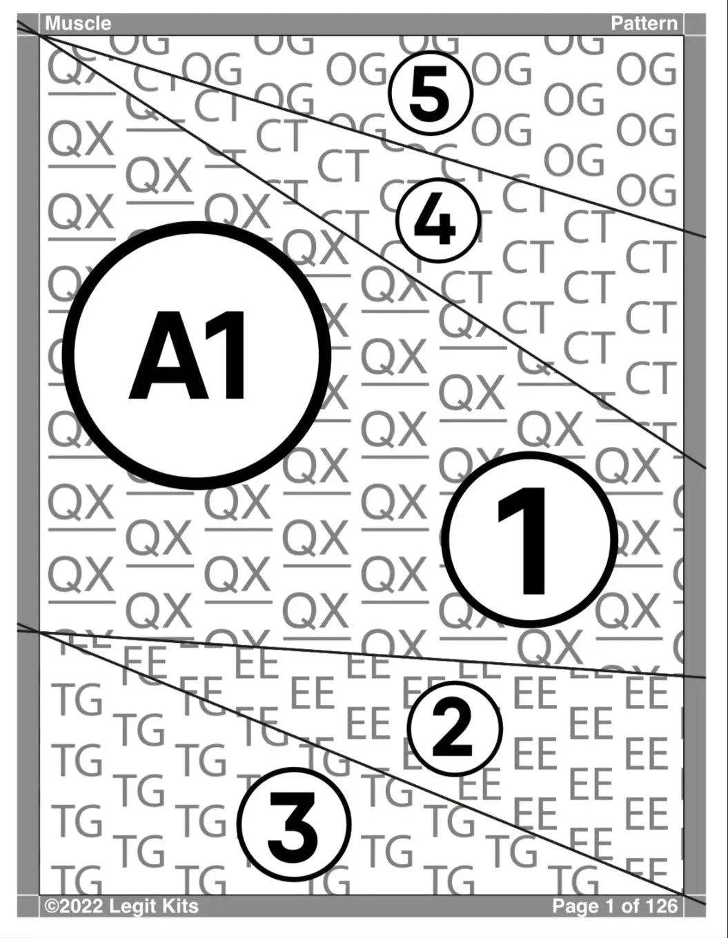 Muscle Quilt Kit - Linda's Electric Quilters