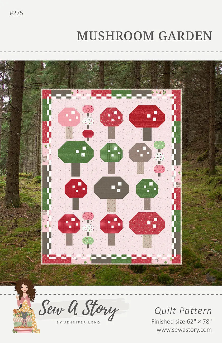 Mushroom Garden Quilt Pattern Checker Distributor